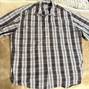 Size XL relaxed fit carhartt pearl snap shirt